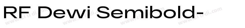 RF Dewi Semibold字体转换